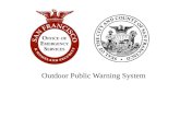 Outdoor Public Warning System