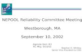 NEPOOL Reliability Committee Meeting Westborough, MA September 10, 2002 Agenda Item #3