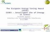 The European Energy Saving Award (EESA) IUSES – Intelligent USe of Energy at School