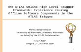 Werner Wiedenmann University of Wisconsin, Madison, Wisconsin on behalf of the ATLAS Collaboration