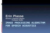 Image Processing Algorithm for Speech Acoustics