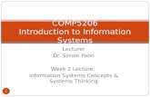 COMP5206 Introduction to Information Systems