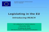 Legislating in the EU  Introducing  REACH