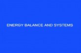 ENERGY BALANCE AND SYSTEMS