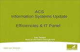 ACS  Information Systems Update   Efficiencies & IT Panel