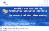 Methods for evaluating freshwater ecosystem services  in support of decision making