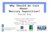 Why Should We Care About  Mercury Deposition?