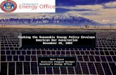 Pushing the Renewable Energy Policy Envelope  American Bar Association  November 20, 2009
