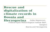 Rescue and digitalization of climate records in  Bosnia and Herzegovina