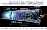 IDN Metadata Overarching goal: A dynamic component for energizing CEOS Cyber-infrastructure.