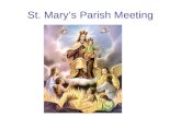 St. Mary’s Parish Meeting