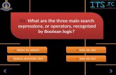 01. What are the three main search expressions, or operators, recognized by Boolean logic?