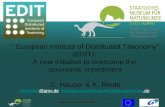 " European Institute of Distributed Taxonomy" (EDIT):