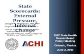 State Scorecards: External Pressure, Internal Change