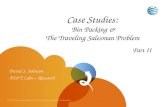 Case Studies:  Bin Packing & The Traveling Salesman Problem