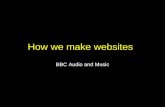 How we make websites