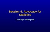 Session 5: Advocacy for Statistics