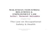 MALAYSIAN INDUSTRIAL RELATIONS  & EMPLOYMENT LAW Author: Maimunah Aminuddin