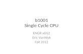 b1001 Single Cycle CPU