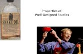 Properties of  Well-Designed Studies