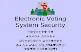 Electronic Voting System Security