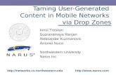 Taming User-Generated  Content in Mobile Networks  via Drop Zones