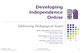 Developing Independence Online