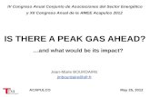 IS THERE A PEAK GAS AHEAD?