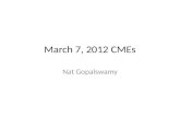 March 7, 2012 CMEs