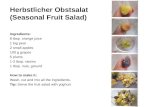 Herbstlicher Obstsalat  (Seasonal Fruit Salad)
