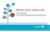 Key issues  in current procurement practice