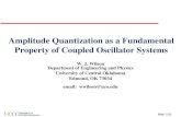 Amplitude Quantization as a Fundamental Property of Coupled Oscillator Systems