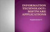 Information Technology: Software Applications