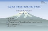 Super muon-neutrino beam