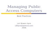 Managing Public Access Computers