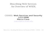 Describing Web Services  An Overview of WSDL