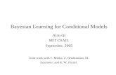 Bayesian Learning for Conditional Models