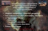 Magnetic realignment - Observer's perspective SALT fluorescence pilot observations:  NGC2023