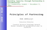 Building Capacity through Partnership & Collaboration OLA Leadership Summit • November 8, 2004