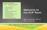 Welcome to the  EUP Team