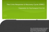 The Crisis Response & Recovery Cycle (CRRC) Preparation for Psychological First Aid