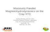 Massively Parallel Magnetohydrodynamics on the Cray XT3