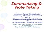 Summarizing &  Note Taking