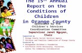 The 15 th  Annual Report on the Conditions of Children in Orange County