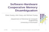 Software-Hardware Cooperative Memory Disambiguation