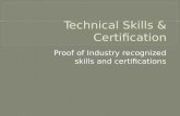Technical Skills & Certification