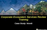 Corporate Ecosystem Services Review Training Case Study: Mondi