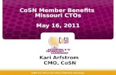 CoSN Member Benefits  Missouri CTOs May 16, 2011