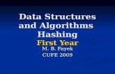Data Structures and Algorithms  Hashing First Year