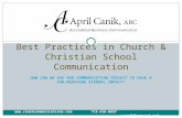 Best Practices in Church & Christian School Communication